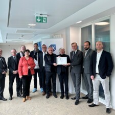 Remise de la Certificat NF HQE niveau "exceptionnel" pour le siège Charlemagne de la BPALC à Metz