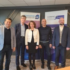 Les signataires de la convention de mécénat
