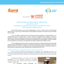Communiqué de presse - Inauguration Pôle Sport & Cancer SOL Sainte-Anne_6 février 2025.pdf