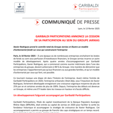 2025 02 13 - Garibaldi Participations annonce la cession de sa participation au sein du Groupe Jarnias.pdf