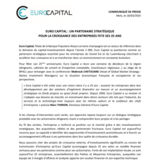 CP 25 ans d'Euro Capital