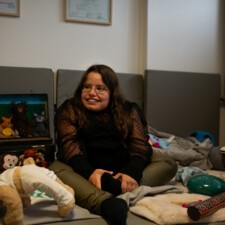 [Photo]  Coralie BELOT, fondatrice de « Bulles d’éveil et détente » pour les enfants de la naissance à 7 ans et leurs parents.