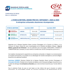 CP Stars et Métiers 2024 - 2025 ALSACE