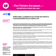 CP - Exposition AFP Restos du Cœur à Lille