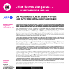 CP - Exposition AFP Restos du Cœur à Paris