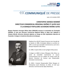Nomination Christophe OZENDA