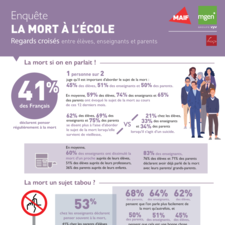 Infographie la mort à l'ecole