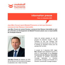 Nomination de Jean-Marc Esvant chez Malakoff Humanis