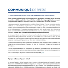 Communique de presse_LA BANQUE POPULAIRE DU SUD SIGNE SON 200EME PRET ZERO DESERT MEDICAL.pdf