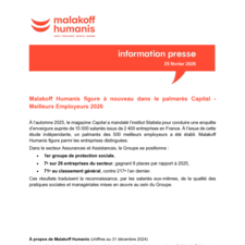 Malakoff Humanis dans le palmarès Capital 2026