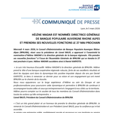 2026 03 05 - Nomination Hélène MADAR