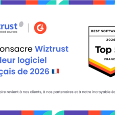 Badge G2 Best Software 2026 pour Wiztrust