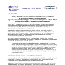 Communiqué de presse partenariat Robert-Debré et Malakoff Humanis