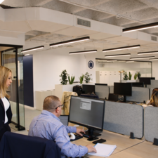 Interior del Hub de Agentes y Espacio Bróker de Allianz