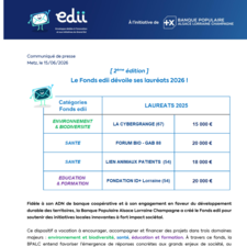 Communiqué de presse Lauréats edii juin 2026