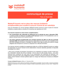 Communiqué de presse Malakoff Humanis 2026