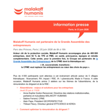 Grande Assemblée des Entrepreneurs 2026 à Paris avec Malakoff Humanis