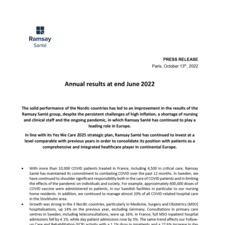 Annual results at end June 2022