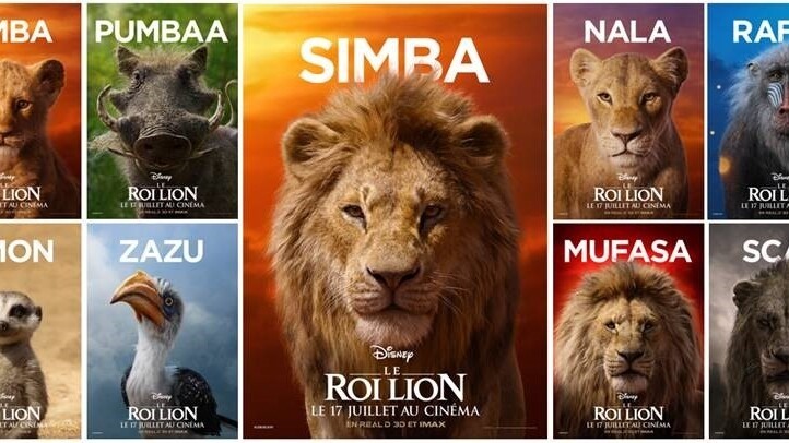 Liste des Personnages du Roi Lion