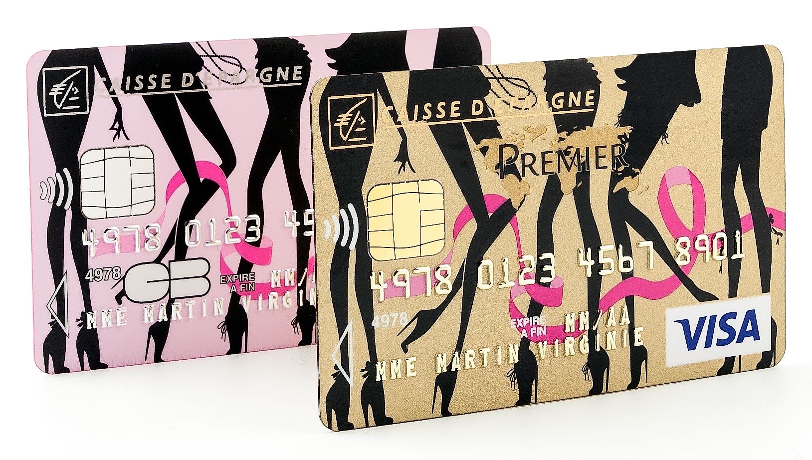 Visuels des cartes bancaires Caisse d