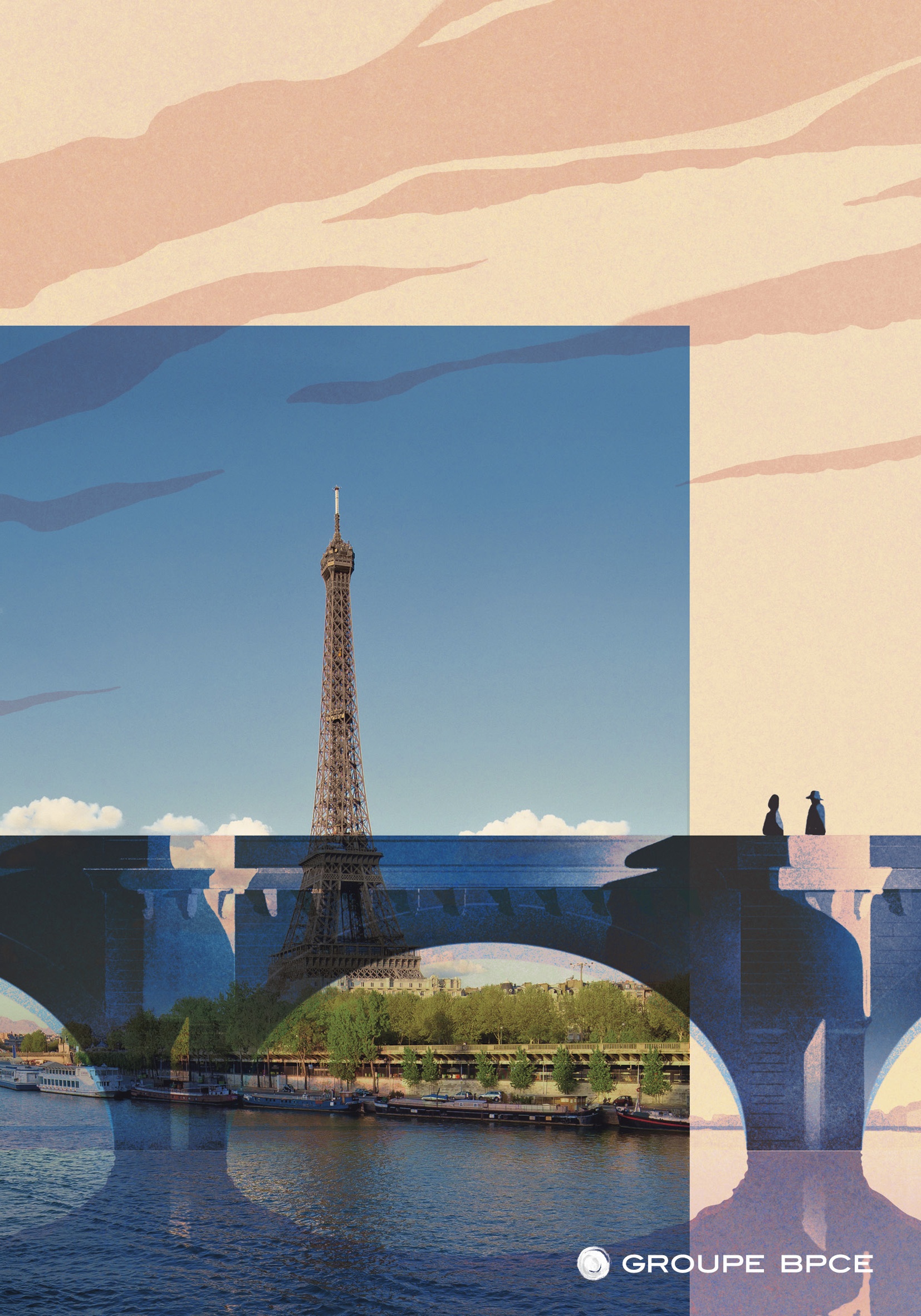 Visuel rapport annuel du Groupe BPCE
