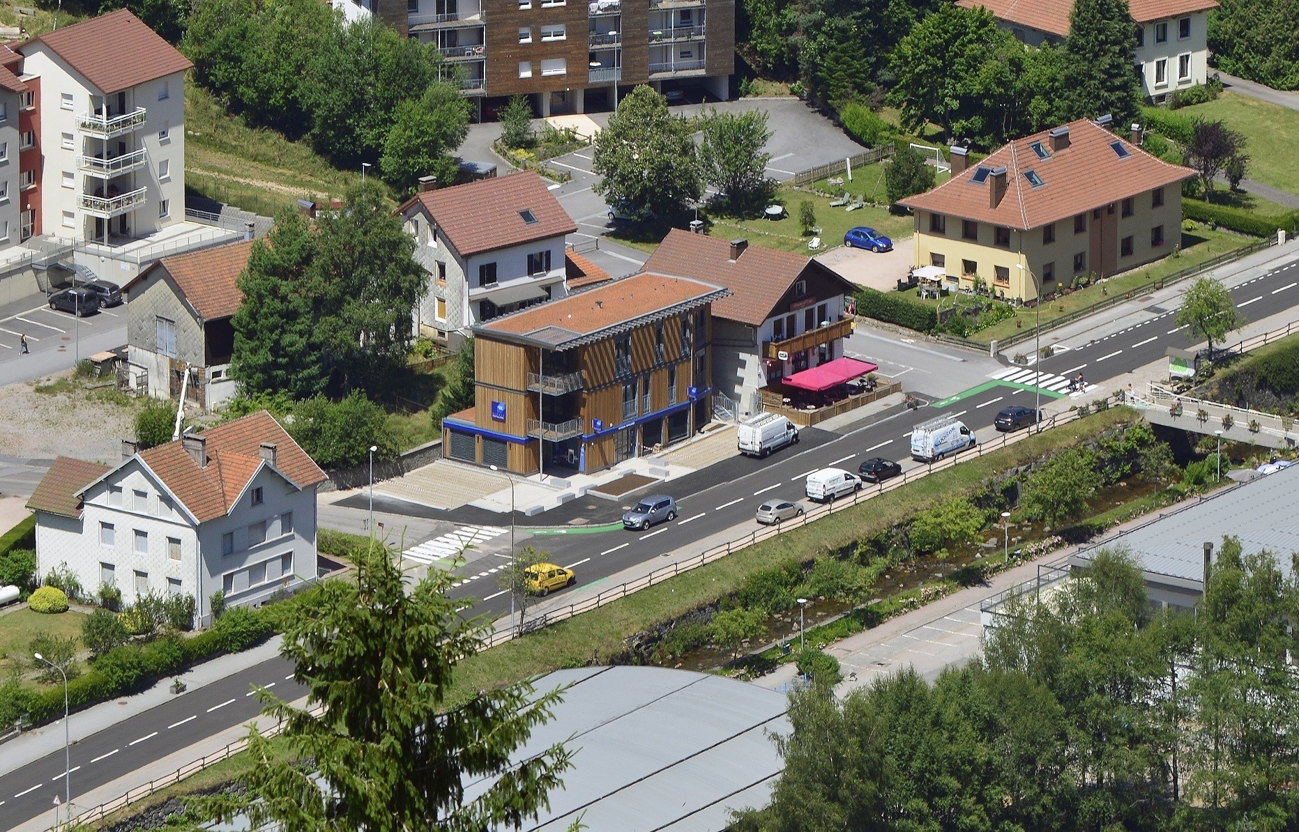 Nouvelle agence de LA BRESSE - vue aérienne