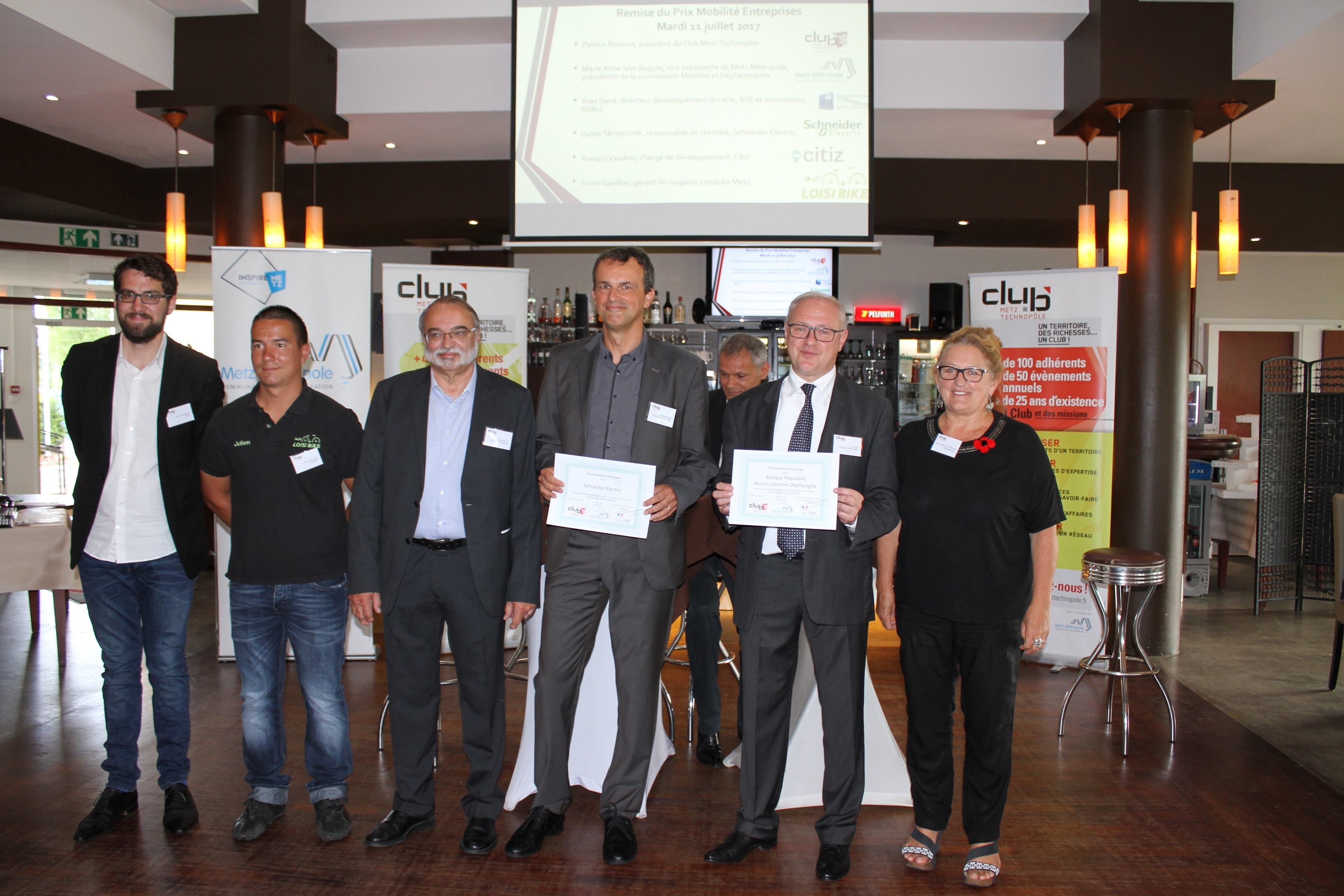 Prix Mobilité Entreprises 2017 - Club Metz Technopôle