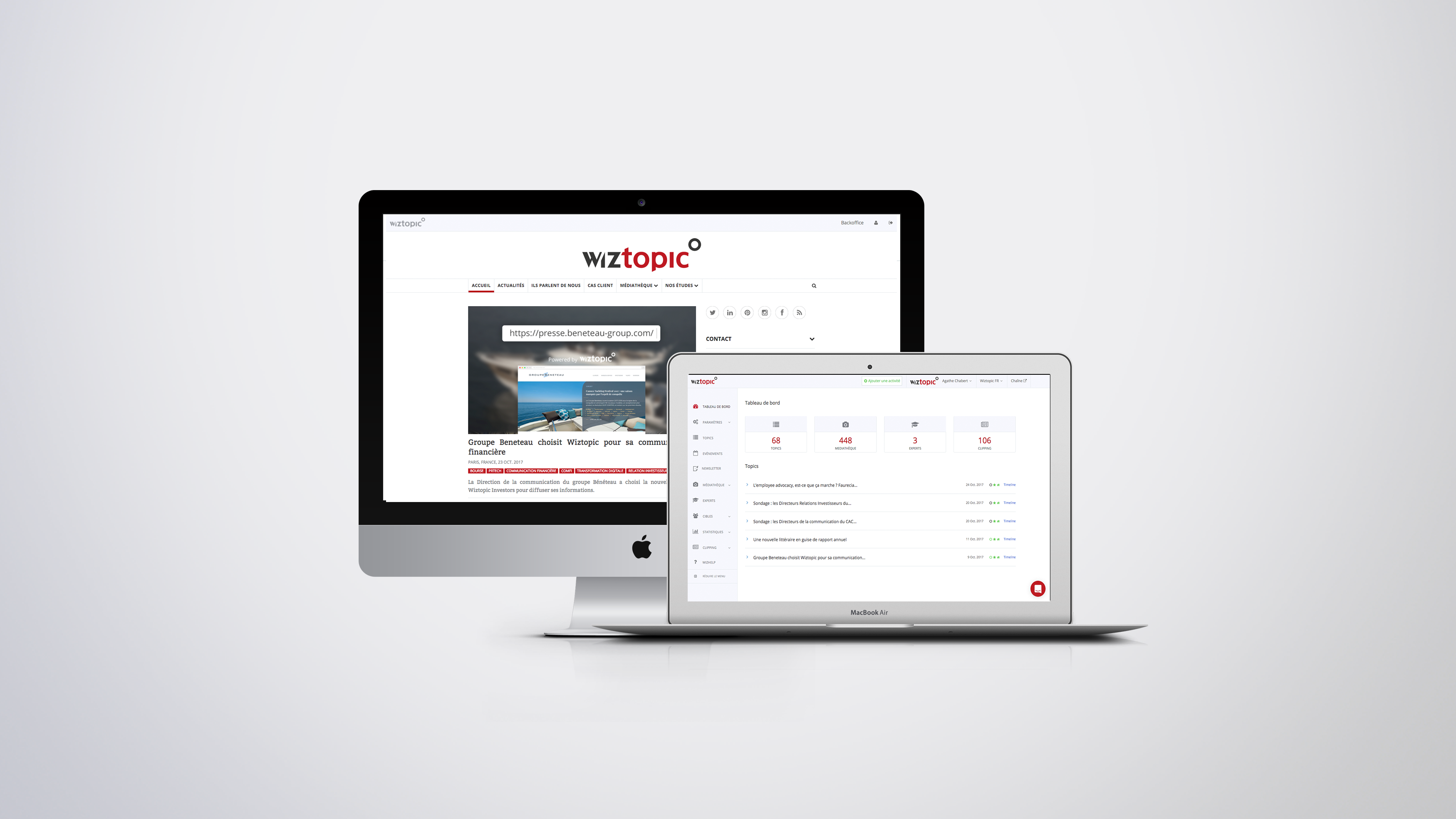 Logiciel Wiztopic pour les Directions Communication