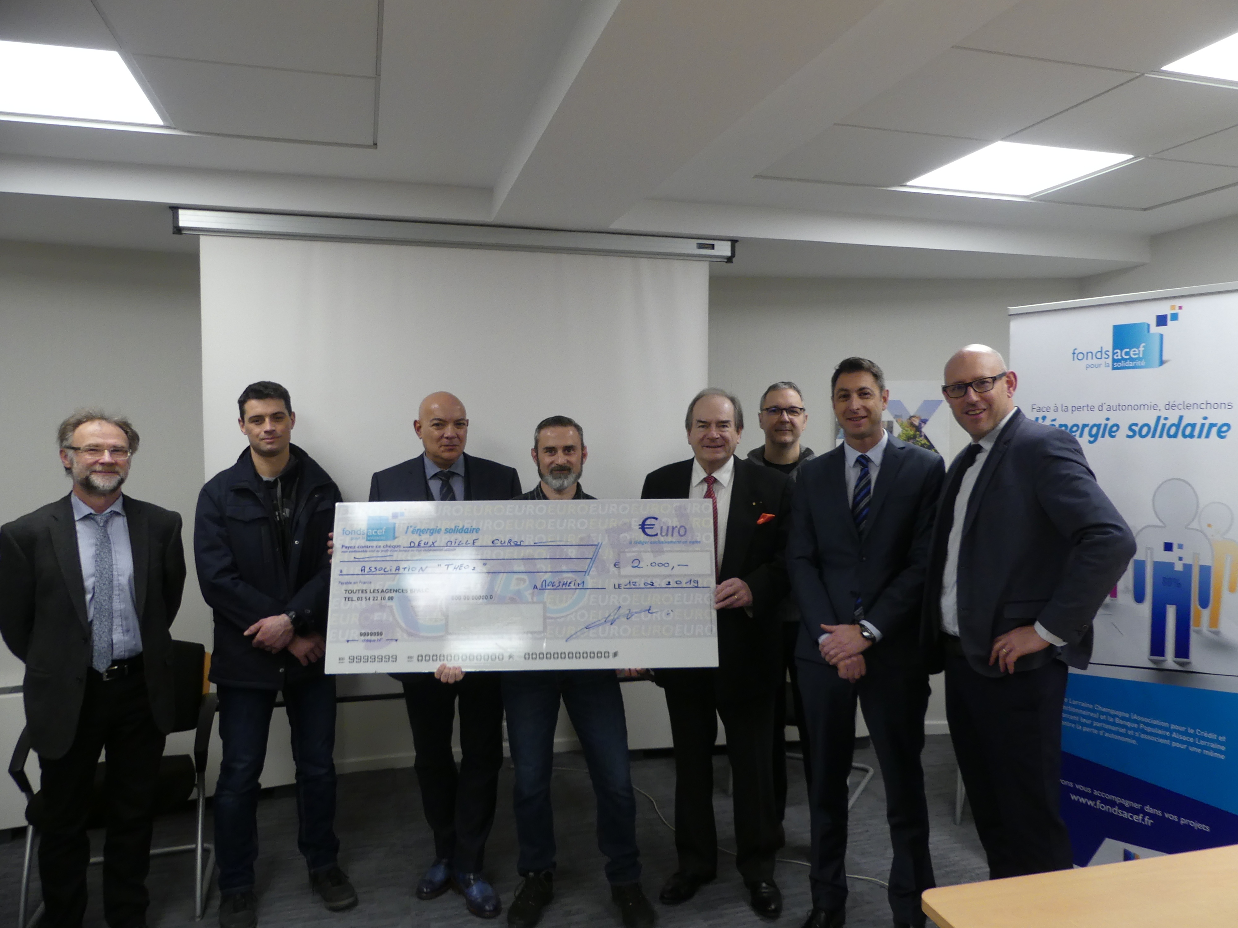 Remise du "Fonds ACEF pour la Solidarité" à l'association THEO 2 - 12 février 2019