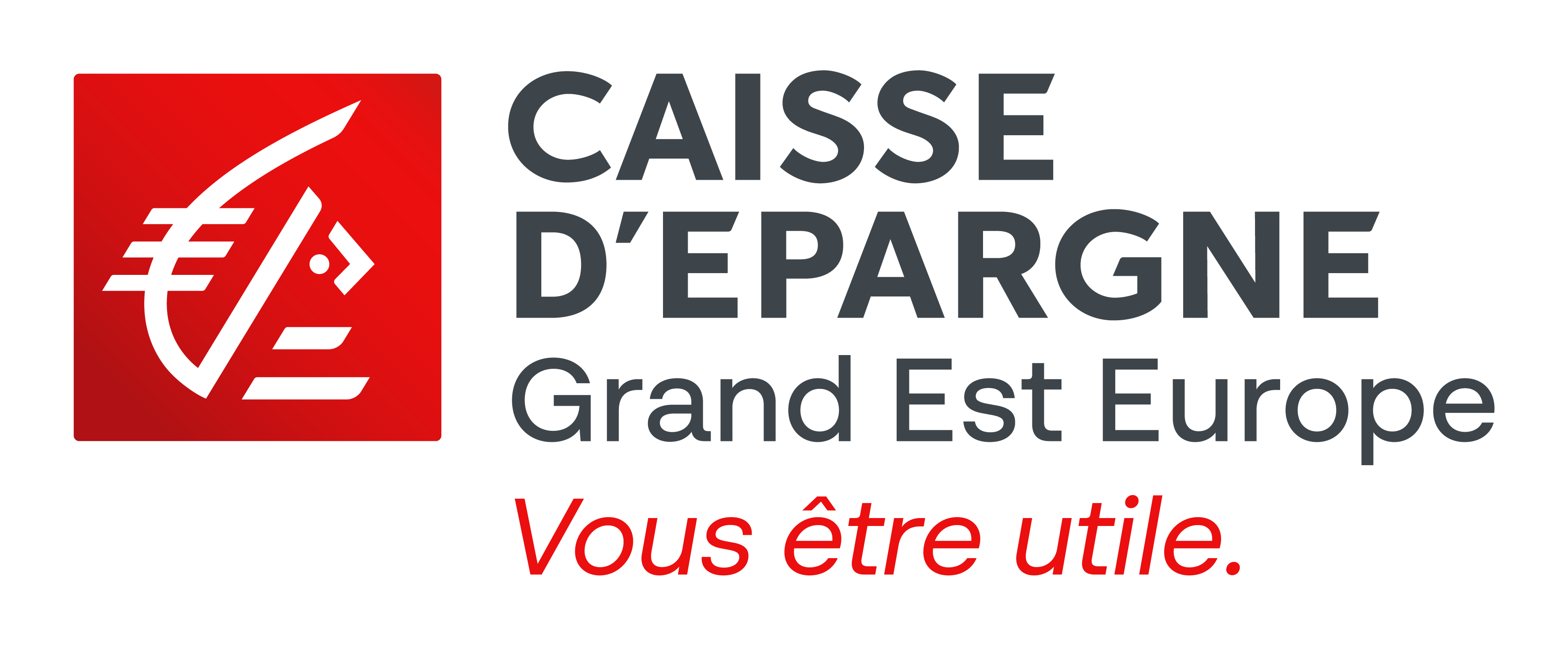 Logo Caisse d'Epargne Grand Est Europe avec signature