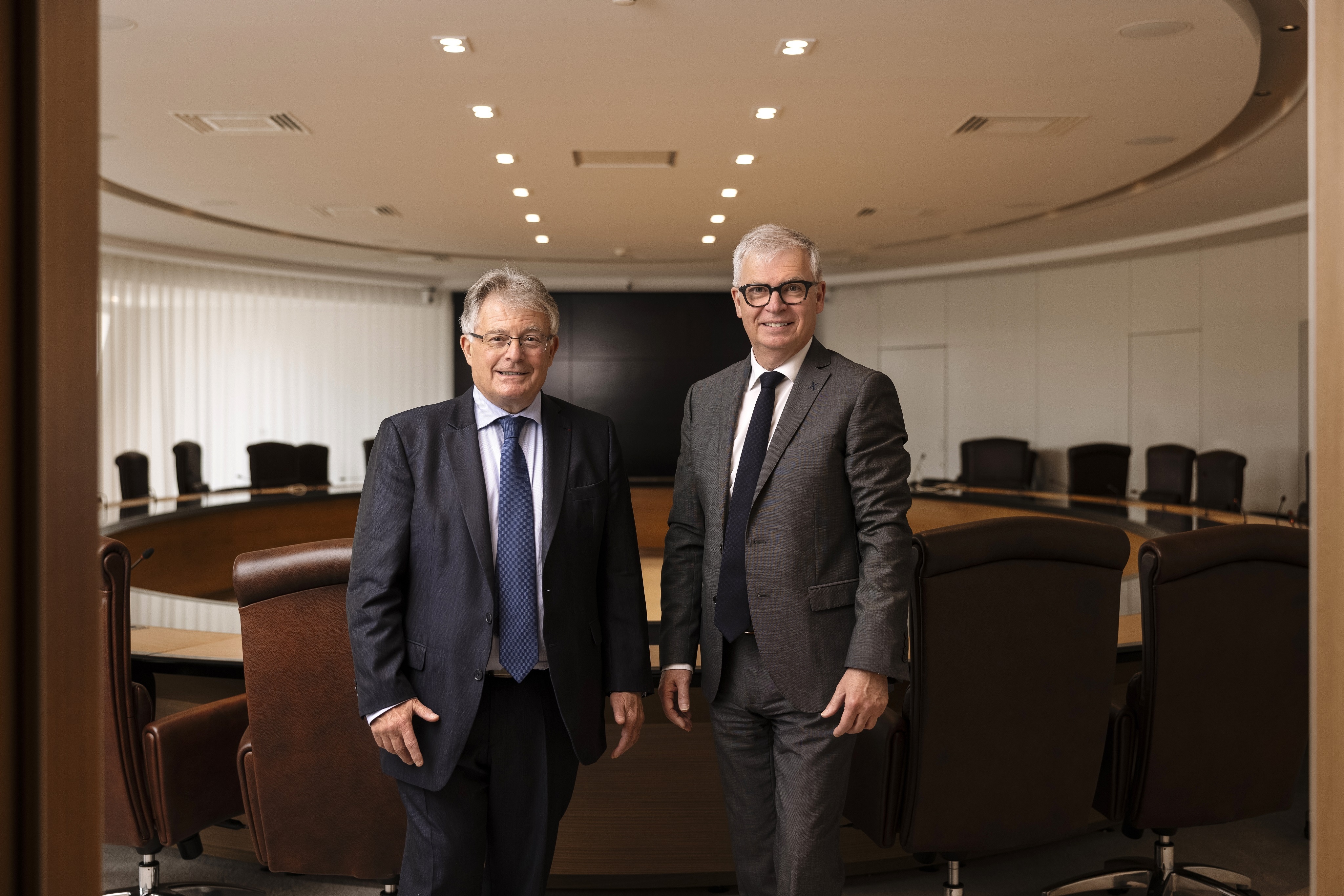 Thierry Cahn, Président du Conseil d'administration et Dominique Garnier, Directeur général de la BPALC