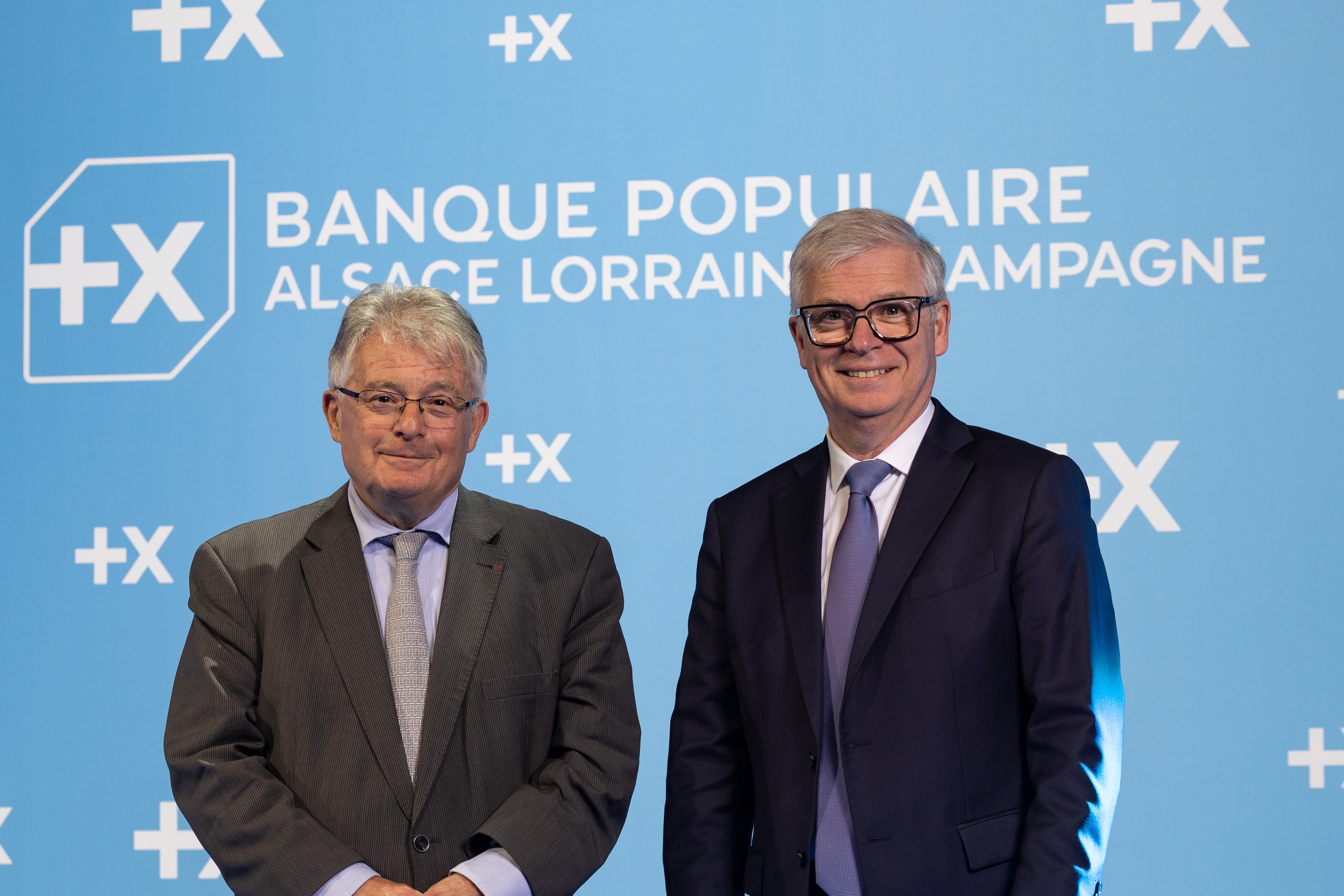 [PHOTO]  Thierry CAHN, Président du Conseil d'Administration et Dominique GARNIER, Directeur Général de la BPALC