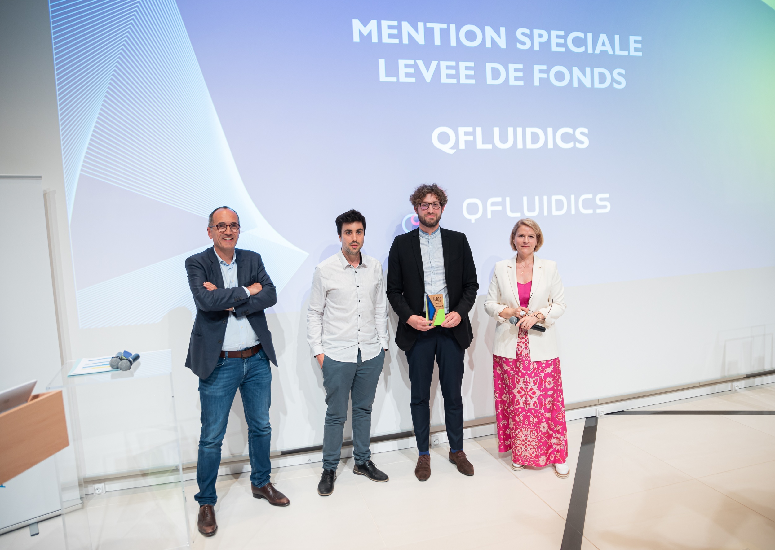 [Photo]  Mention spéciale "Levée de fonds" - QFLUIDICS