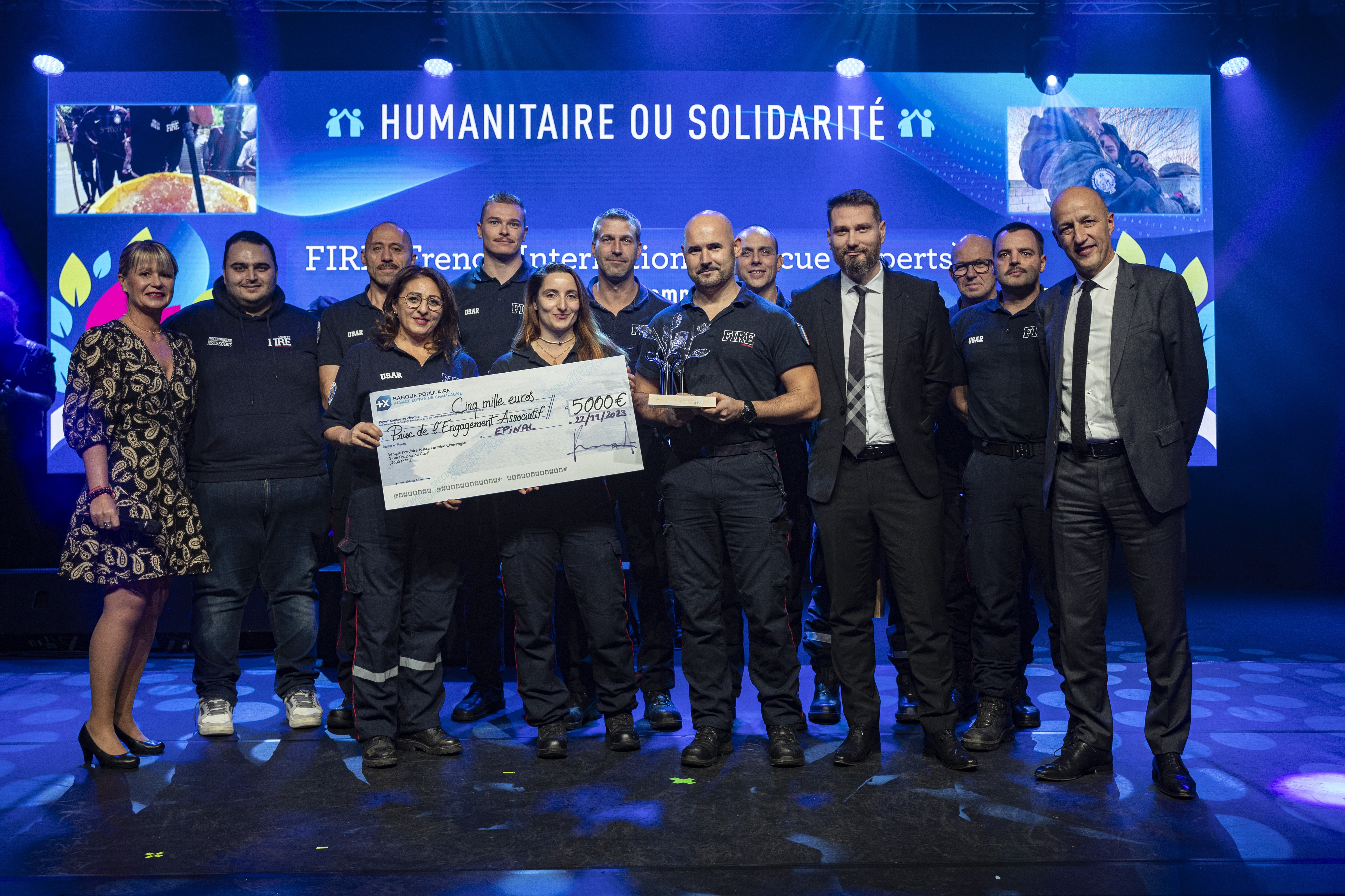 [Photo]  (54) FIRE (French International Rescue Experts) - Prix de l’Engagement Associatif 2023