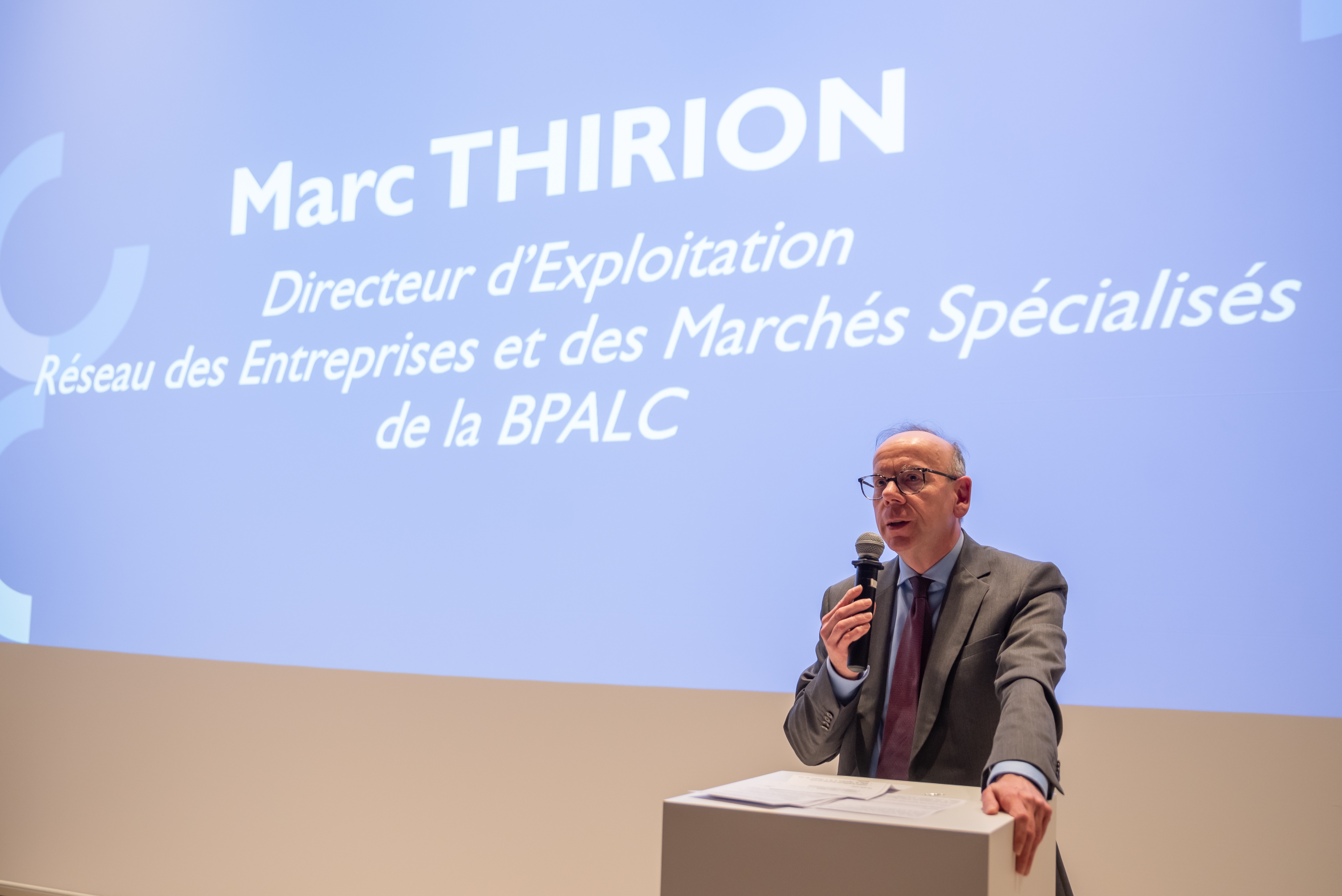 [Photo] Marc THIRION, Directeur d'Exploitation Entreprises et Marchés Spécialisés de la BPALC