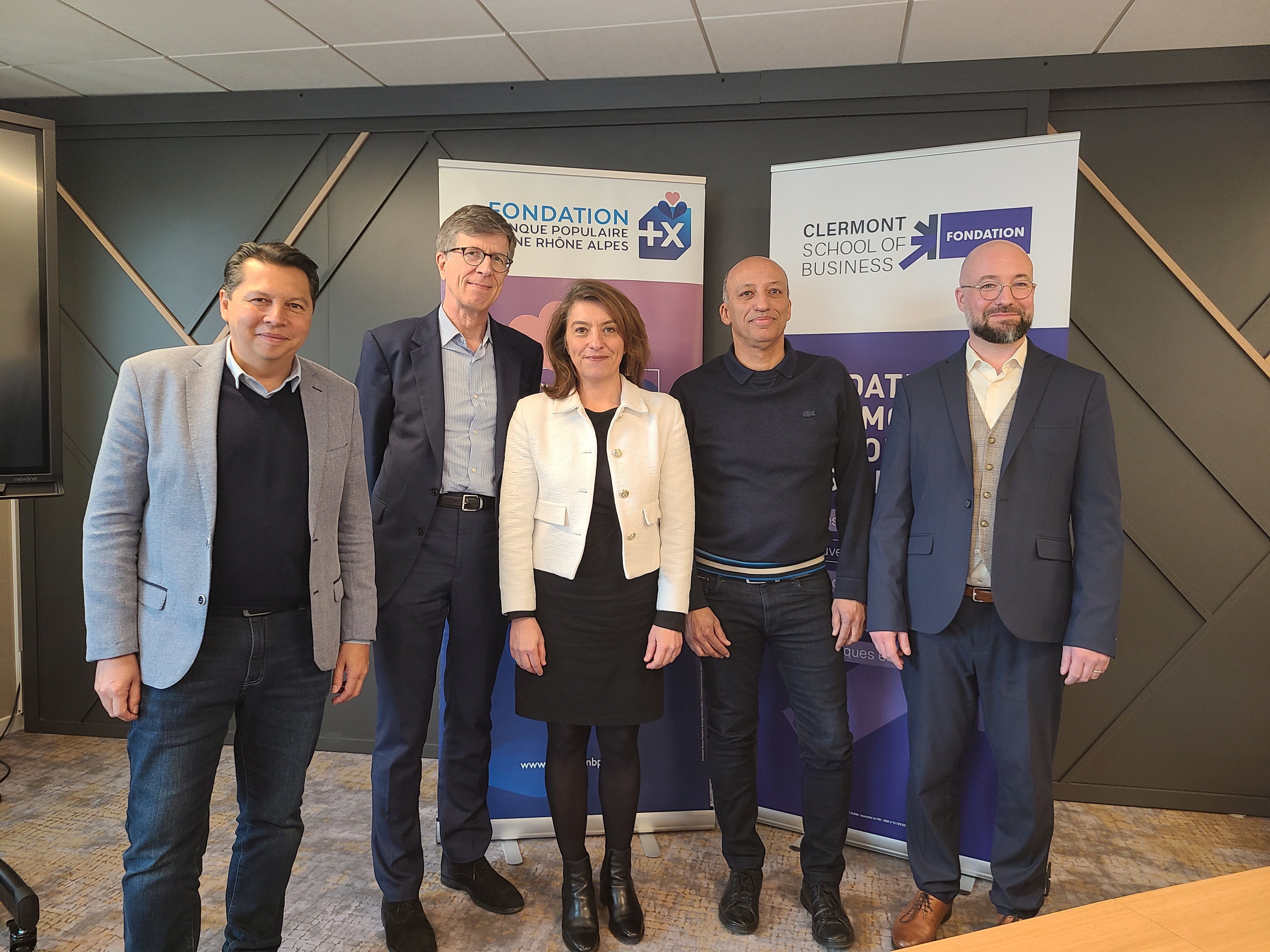 Les signataires de la convention de mécénat