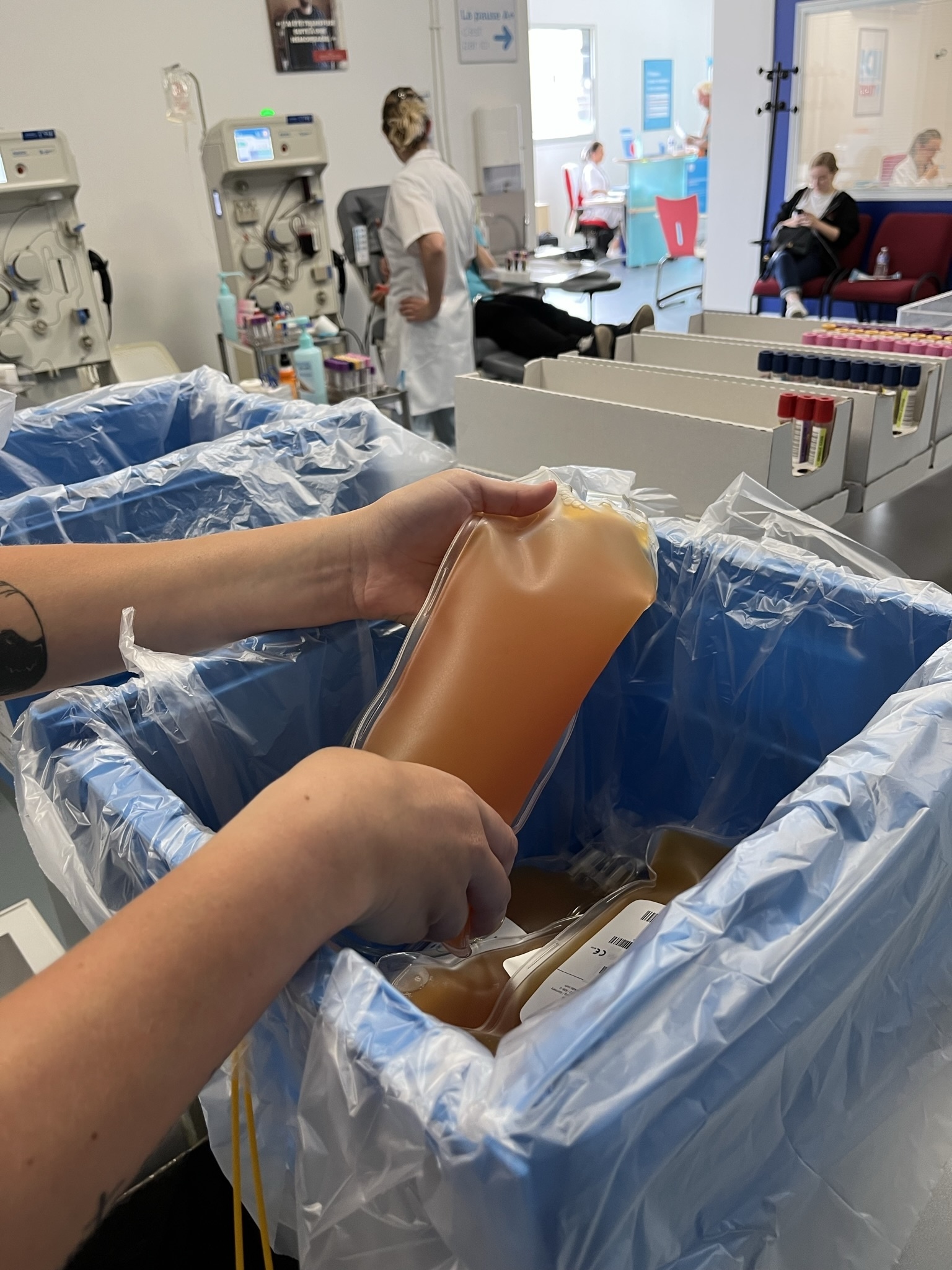 Le don de plasma à la Maison du don d'Hazebrouck_© EFSMarguerite Lefebvre.JPEG