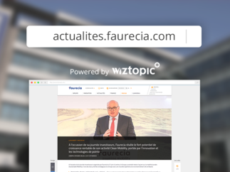 Wiztopic roule pour Faurecia au Salon International de l’Automobile de Francfort