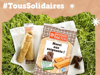 LAÏTA, l'entreprise laitière du Grand Ouest fait don de plus de 25 000 crêpes au chocolat aux personnels soignants d'hôpitaux et d'Ehpad