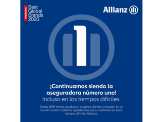 Allianz, marca aseguradora número 1 del mundo por segundo año consecutivo