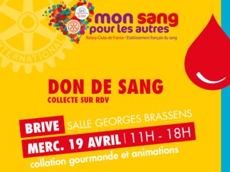 Mon Sang pour les Autres s’installe le 19 avril à Brive pour accueillir 150 donneurs !