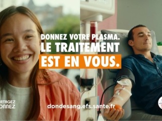 « Donnez votre plasma, le traitement est en vous », la campagne de l’Établissement français du sang pour promouvoir le don de plasma