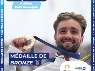 Notre athlète Anthony Jeanjean est médaillé de bronze aux Jeux Olympiques de Paris 2024 ! 🥉