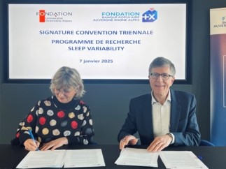 La Fondation Banque Populaire Auvergne Rhône Alpes s’engage pour 3 ans en faveur du programme de recherche  « Sleep Variability » de la Fondation Université Grenoble Alpes