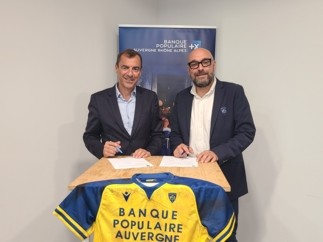 Banque Populaire Auvergne Rhône Alpes partenaire officiel de l'ASM Clermont Auvergne jusqu'en 2028