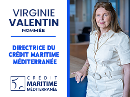 Virginie Valentin est nommée nouvelle Directrice du réseau Crédit Maritime Méditerranée.