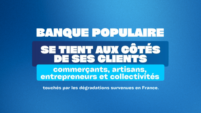 Banque Populaire Auvergne Rhône Alpes déploie un dispositif d’urgence et de proximité pour ses clients victimes de dégradations lors des récentes manifestations