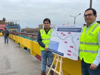 Lima Expresa makes progress in the reinforcement and maintenance of nine pedestrian bridges