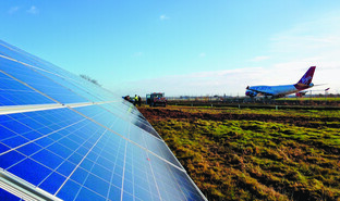 Ferme solaire, Aéroport de Gatwick, UK
