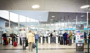 Biometric control system, Lisbon airport, Portugal